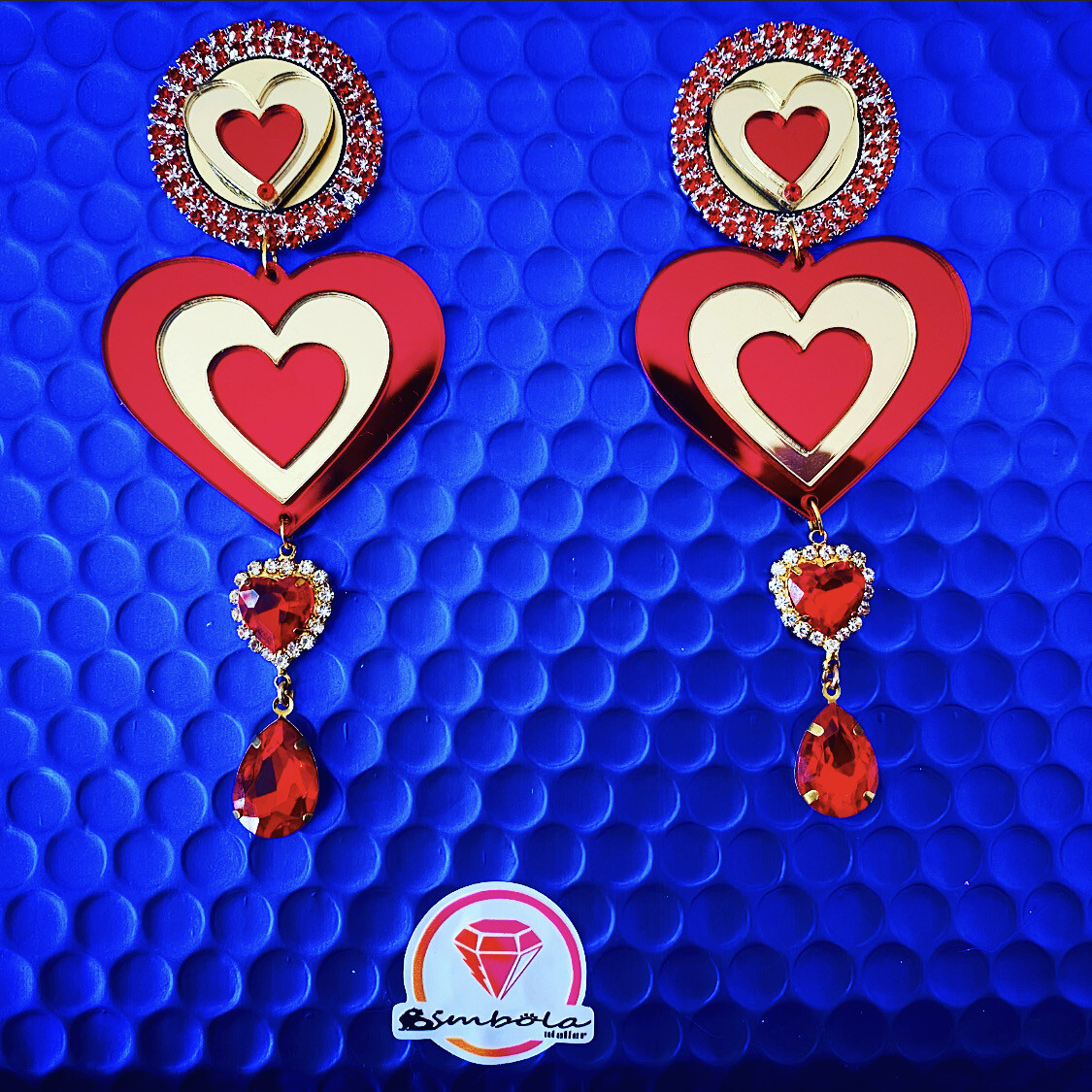 Pendientes San Valentín pendientes corazones pendientes princesa Pendientes corazón 