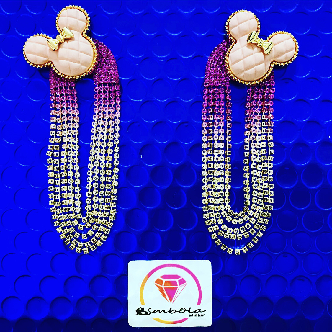 Pendientes invitada pendientes micke ratón pendientes princesa Pendientes strass