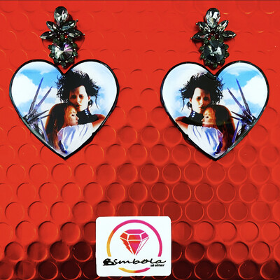 PENDIENTES EDUARDO MANOSTIJERAS PENDIENTES TIM BURTON EARRINGS PENDIENTES HALLOWEEN EARRINGS