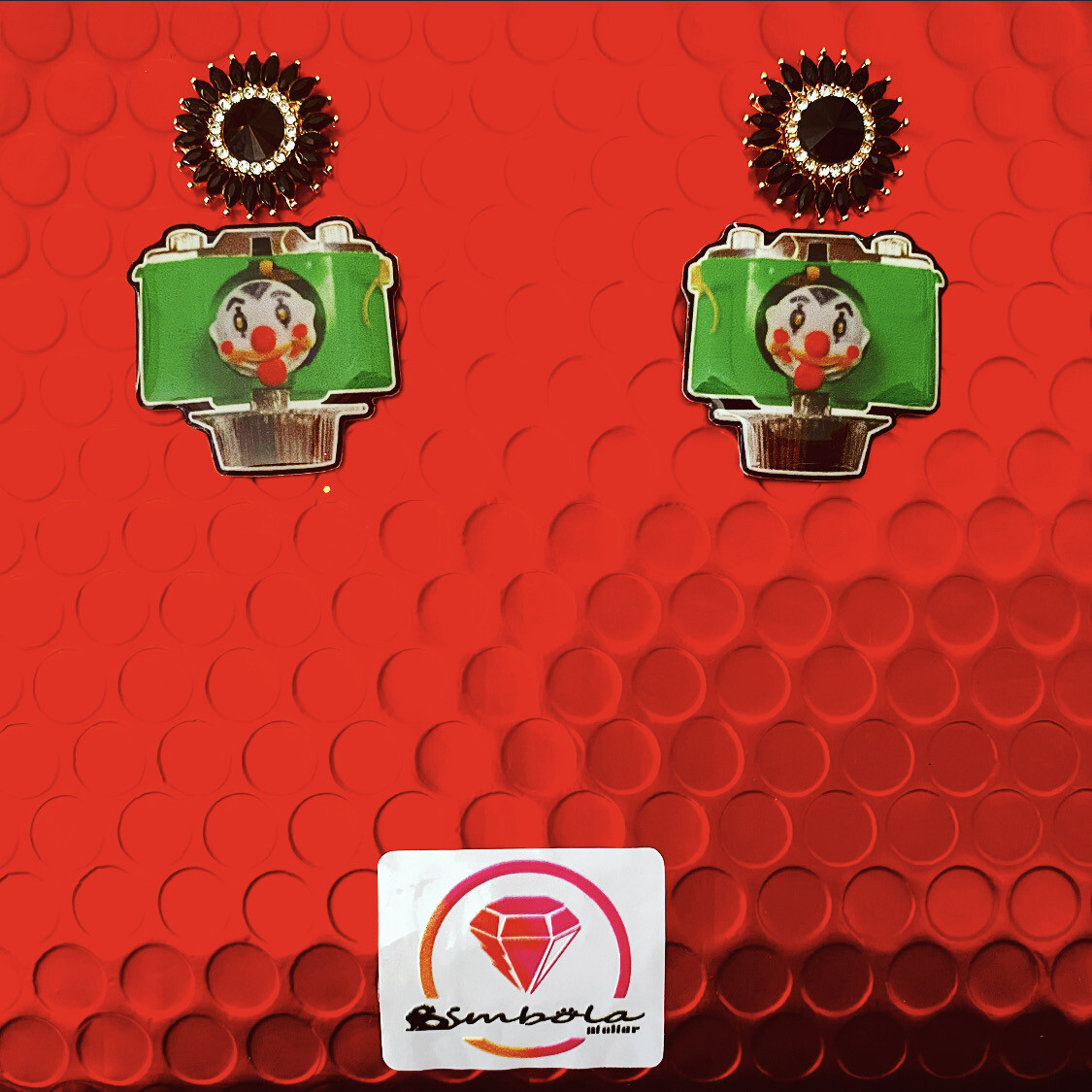 Pendientes juguete toy game board earrings Pendientes cámara de fotos photo earrings pendientes reversibles 