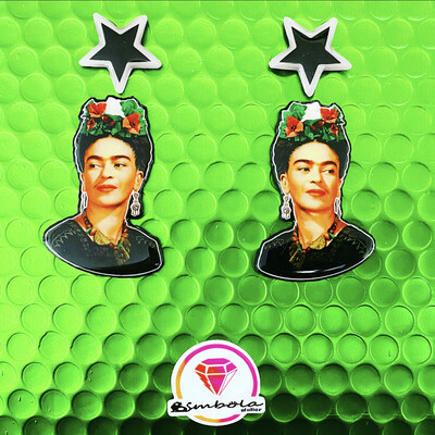 PENDIENTES FRIDA EARRINGS FUNNY EARRINGS FRIDA KALHO EARRINGS 