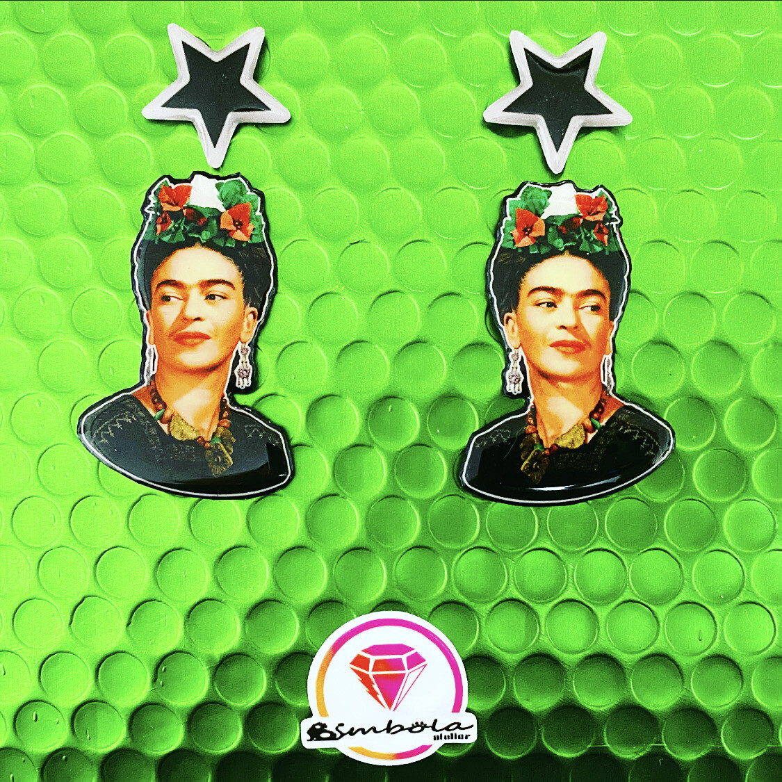 PENDIENTES FRIDA EARRINGS FUNNY EARRINGS FRIDA KALHO EARRINGS 
