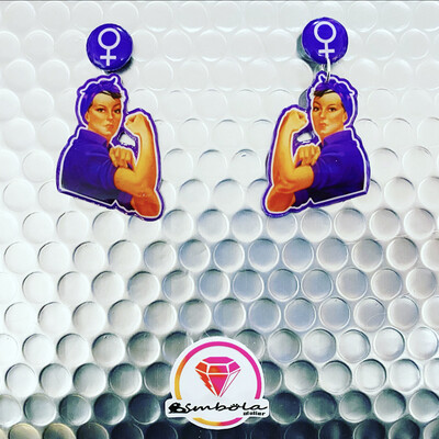 Pendientes Feministas Pendientes bimbolitos 8M feminist earrings PENDIENTES SOLIDARIOS ANABELLA