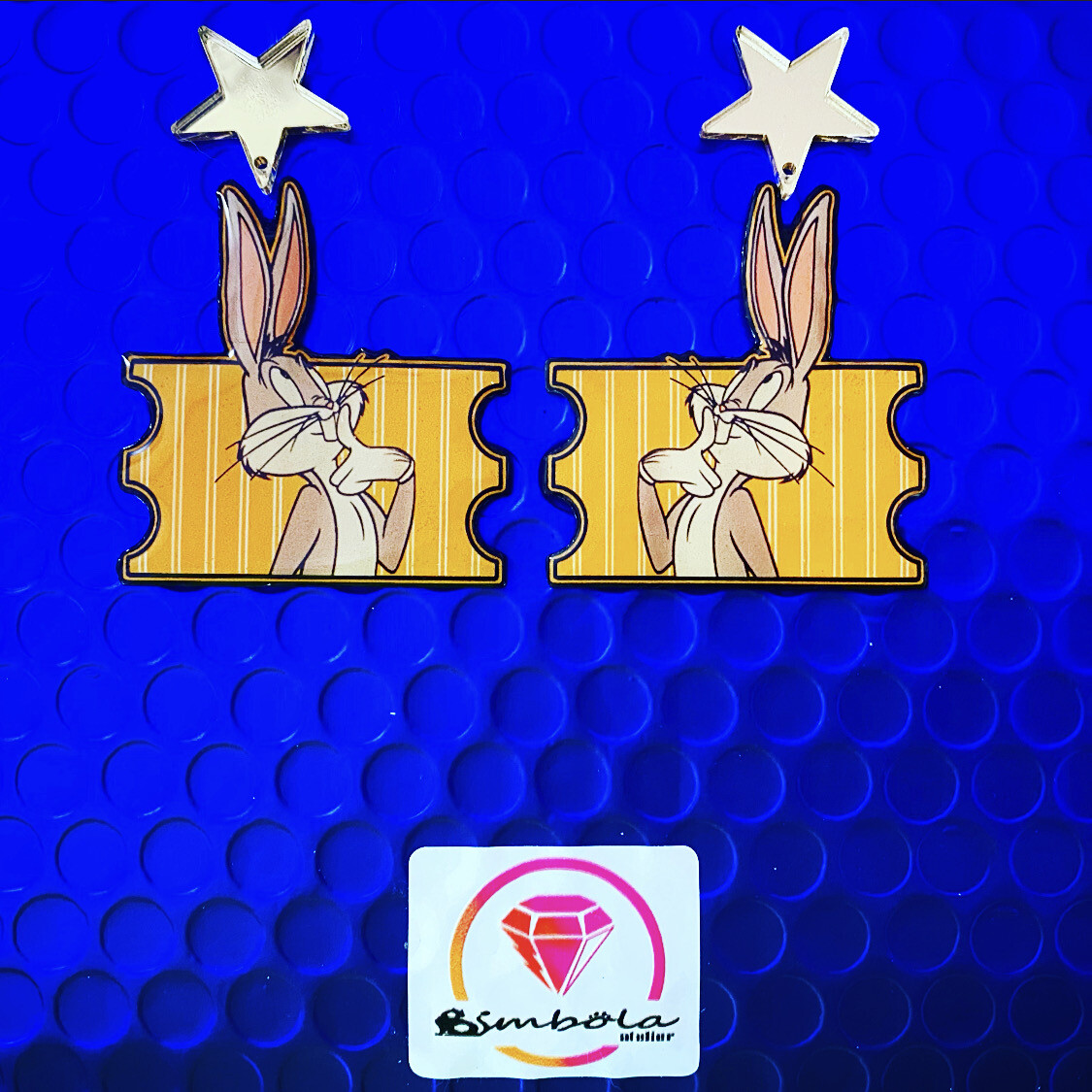 PENDIENTES CONEJO RABBIT EARRINGS BUGGS BUNNY CONEJITO