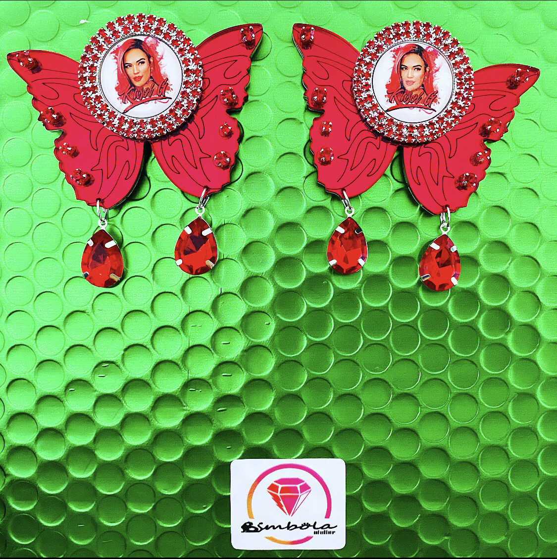 PENDIENTES MARIPOSA IRIDESCENTE GEOMETRIC EARRINGS PENDIENTES METACRILATO BUTTERFLY EARRINGS pendientes Karol 