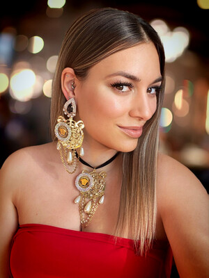 Collar tiger necklace glitter collar acero de charm collar tigre