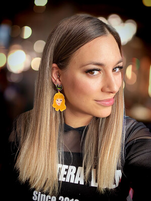Pendientes Aurora Bella durmiente Pendientes princesa