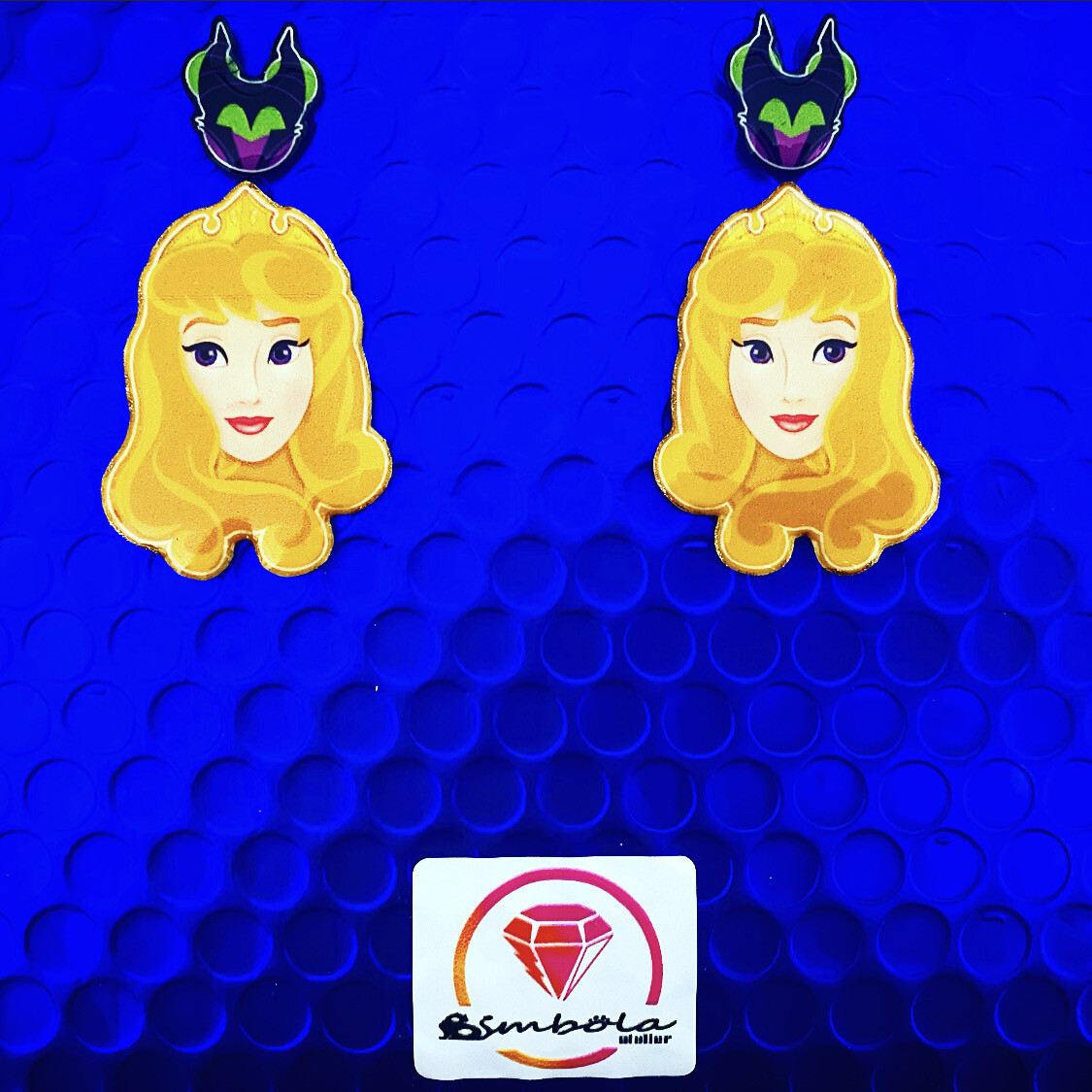 Pendientes Aurora Bella durmiente Pendientes princesa