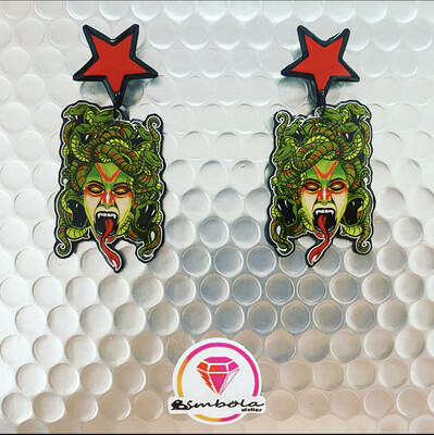 PENDIENTES MEDUSA EARRINGS PENDIENTES MUJER SERPIENTE SNAKE EARRINGS HALLOWEEN EARRINGS EXCLUSIVE DESIGN ENTE SHOP 