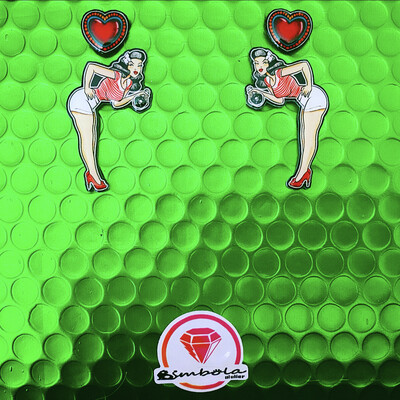 PENDIENTES CHICA PIN UP GIRL EARRINGS POISON EXCLUSIVE DESIGN ENTE SHOP 