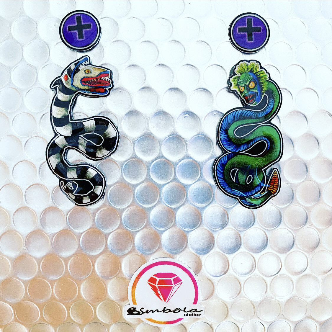 Pendientes BEETLEJUICE earrings snake serpiente bitelchus EXCLUSIVE DESIGN ENTE SHOP