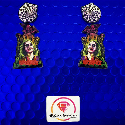 Pendientes BEETLEJUICE earrings snake serpiente bitelchus EXCLUSIVE DESIGN ENTE SHOP