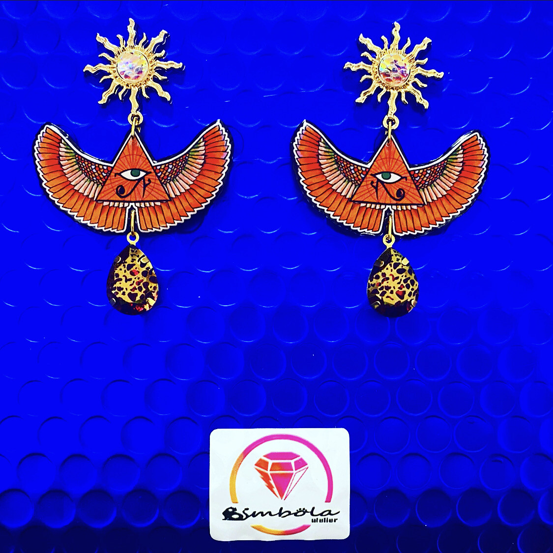 PENDIENTES ojo de Horus eye earrings  pendientes tattoo earrings pendientes old school earrings EXCLUSIVE DESIGN ENTE SHOP