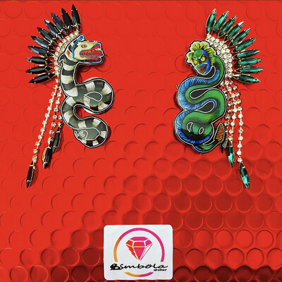 Pendientes BEETLEJUICE earrings snake serpiente bitelchus EXCLUSIVE DESIGN ENTE SHOP Halloween