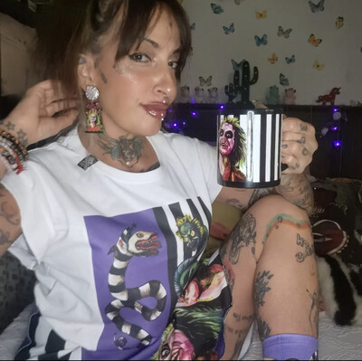 Pendientes BEETLEJUICE earrings snake serpiente bitelchus EXCLUSIVE DESIGN ENTE SHOP Halloween 
