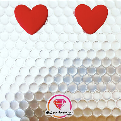 Pendientes corazon corazones resina Bimbolitos 