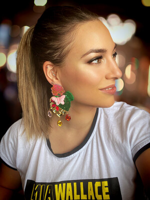 PENDIENTES FLORES PENDIENTES MARIPOSA PENDIENTES MONSTERA PENDIENTES TROPICALES VERANO ROSAS