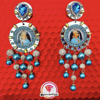 Pendientes Brat earrings pendientes strass pendientes princesa pendientes pedrería metacrilato 