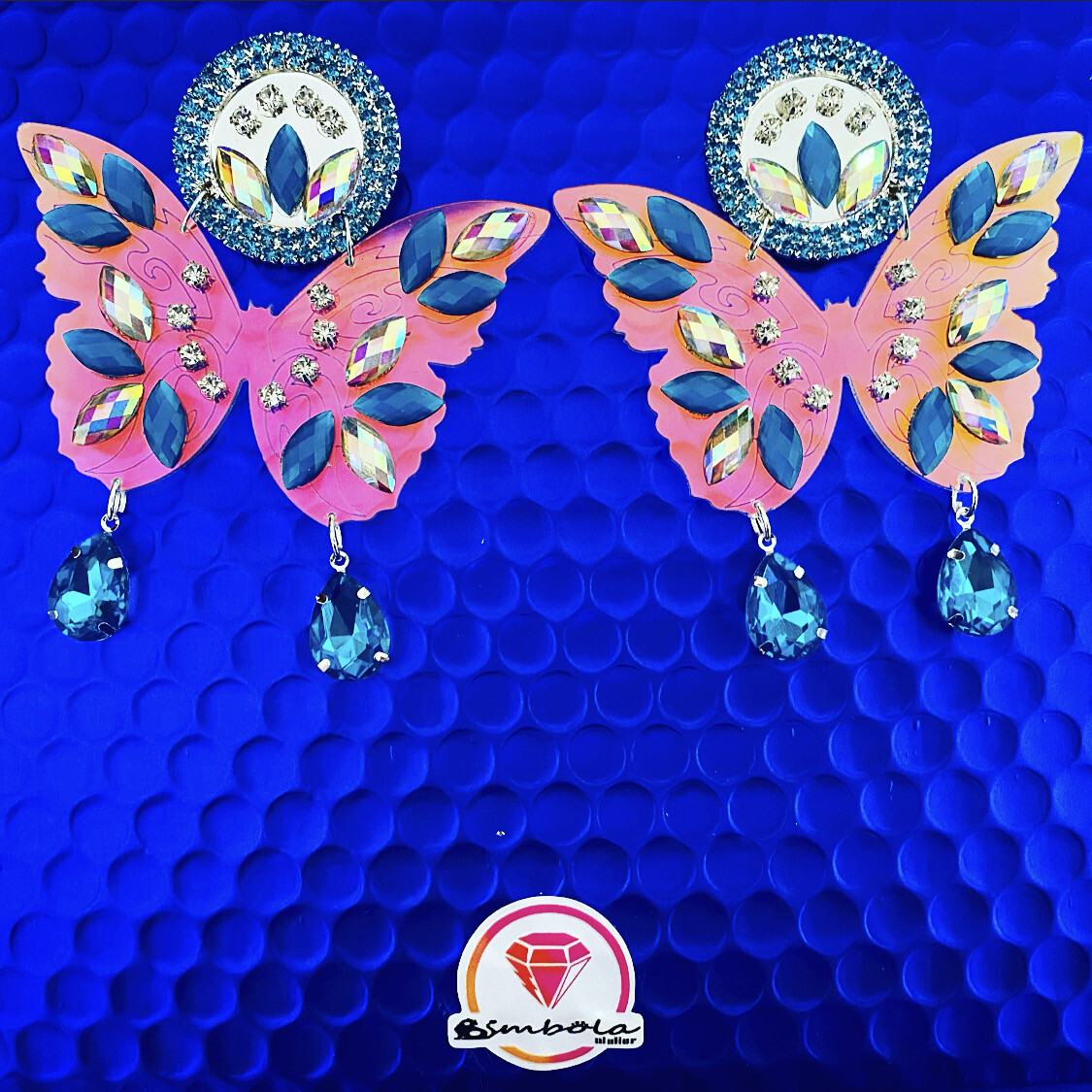PENDIENTES MARIPOSA IRIDESCENTE GEOMETRIC EARRINGS PENDIENTES METACRILATO BUTTERFLY EARRINGS pendientes osito 
