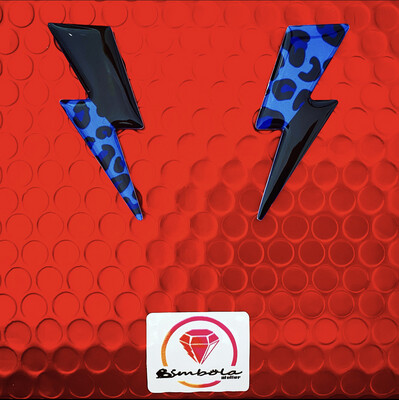 Pendientes Animal print earrings Pendientes rayos Ray earrings estampado leopardo 