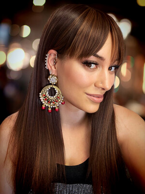 Pendientes gitana gipsy earrings pendientes etnicos pendientes strass perlas pendientes princesa 