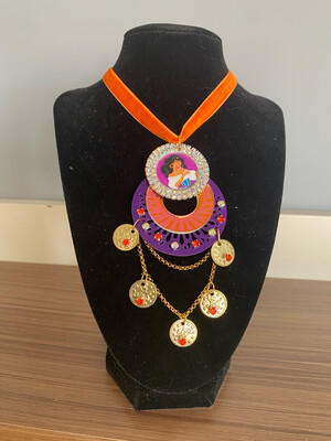 Pendientes gitana gipsy earrings pendientes etnicos pendientes strass perlas pendientes princesa Esmeralda monedas