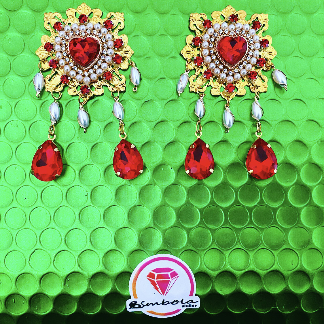 Pendientes gitana gipsy earrings pendientes etnicos pendientes strass perlas pendientes princesa 