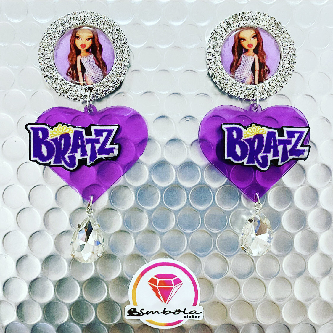 Pendientes corazones pendientes Brat pendientes perlas Pendientes lazo pendientes muñeca