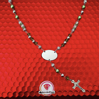 Rosario personalizado rosary regalo original regalo mujer collar hombre