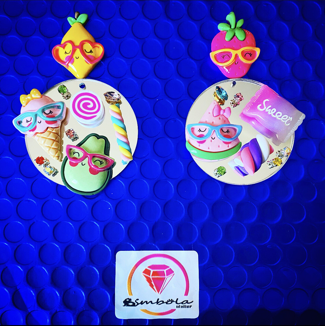 Pendientes collage pendientes verano Pendientes Dulces sweet Pendientes frutas fruit earrings 