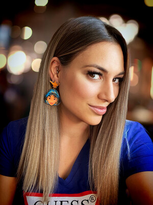 Pendientes Blancanieves pendientes Cenicienta Pendientes manzana Pendientes zapato Pendientes princesas