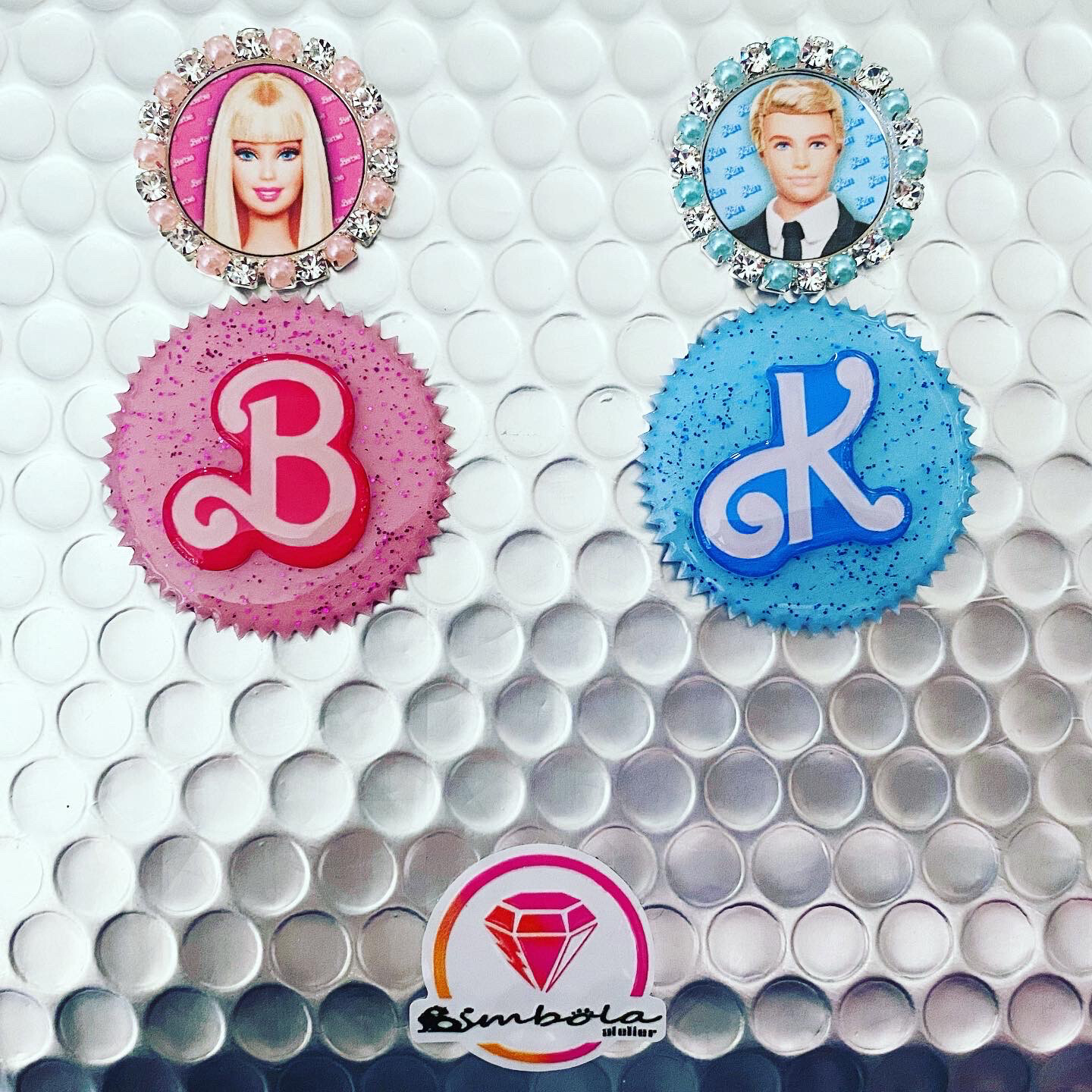 Pendientes Muñeca doll earrings pendientes Barbi Pendientes princesa pendientes chupete gender reveal pendientes Ken 