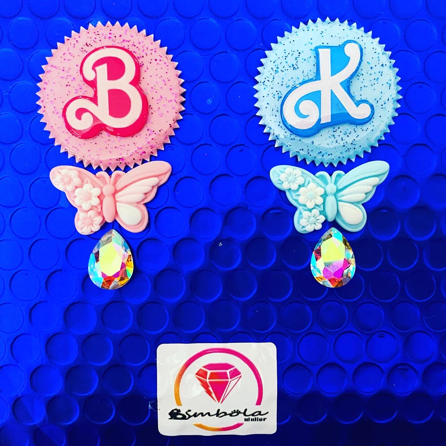 Pendientes Muñeca doll earrings pendientes Barbi Pendientes princesa pendientes chupete gender reveal pendientes Ken 
