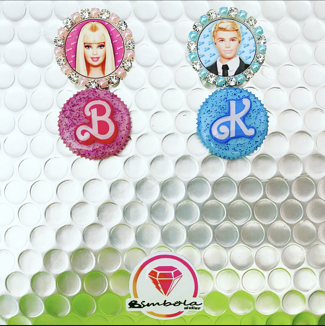 Pendientes Muñeca doll earrings pendientes Barbi Pendientes princesa pendientes chupete gender reveal pendientes Ken 