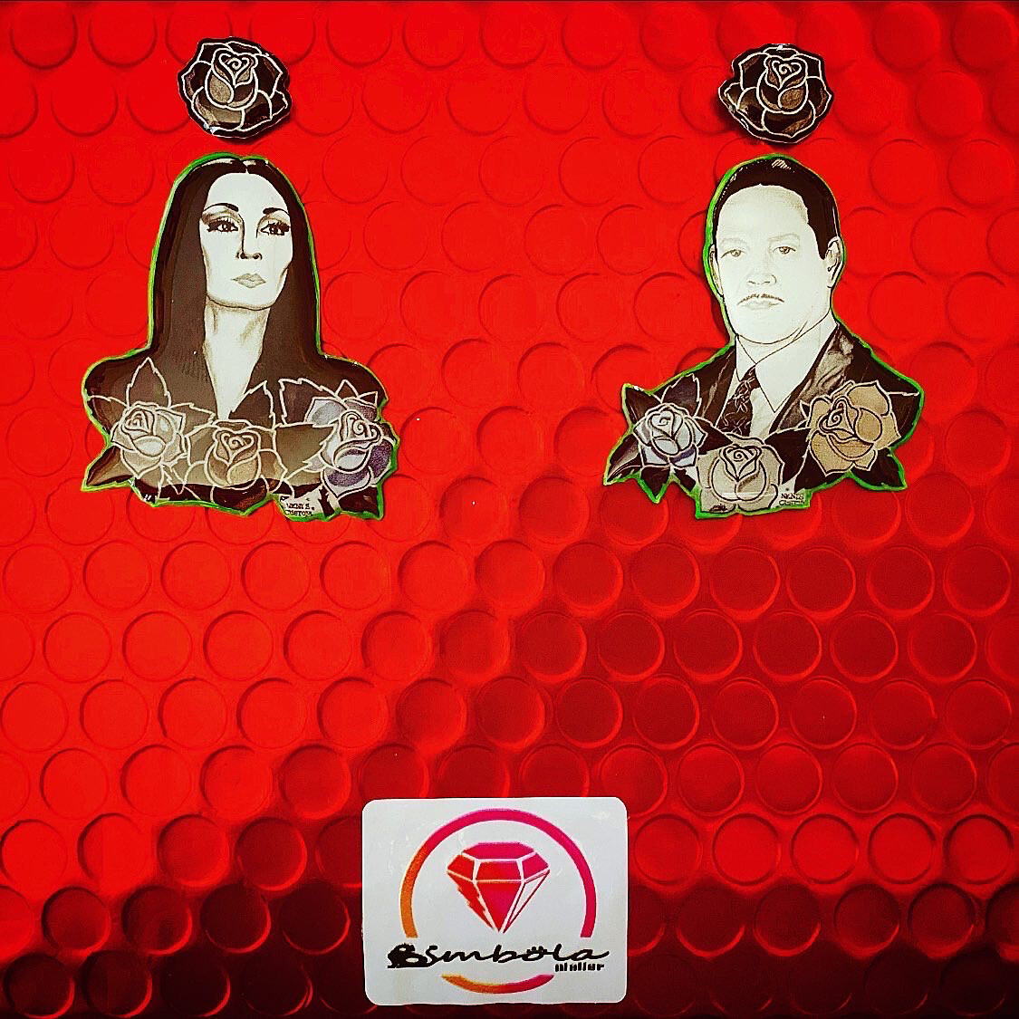 Pendientes Morticia Addams pendientes familia Addams pendientes Gómez pendientes Halloween NENI’S desing