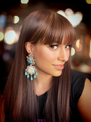 Pendientes gitana gipsy earrings pendientes etnicos pendientes strass perlas pendientes princesa