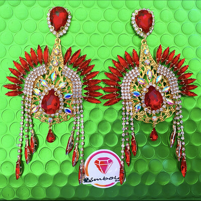 Pendientes gitana gipsy earrings pendientes etnicos pendientes strass perlas pendientes princesa