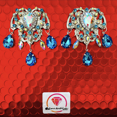 Pendientes gitana gipsy earrings pendientes etnicos pendientes strass perlas pendientes princesa