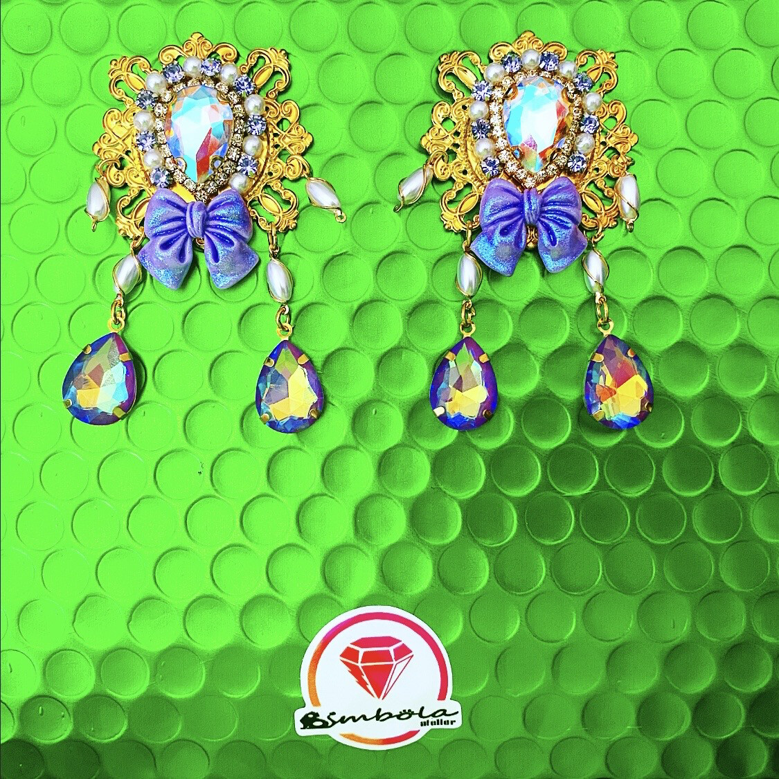 Pendientes gitana gipsy earrings pendientes etnicos pendientes strass perlas pendientes princesa