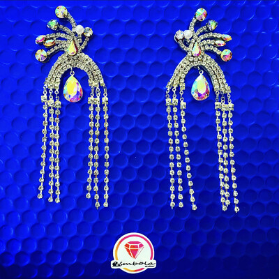 Pendientes gitana gipsy earrings pendientes etnicos pendientes strass perlas pendientes princesa