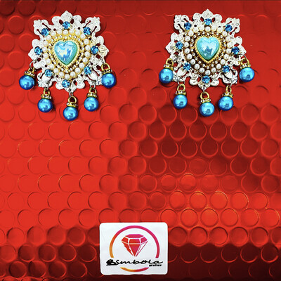 Pendientes gitana gipsy earrings pendientes etnicos pendientes strass perlas pendientes princesa 