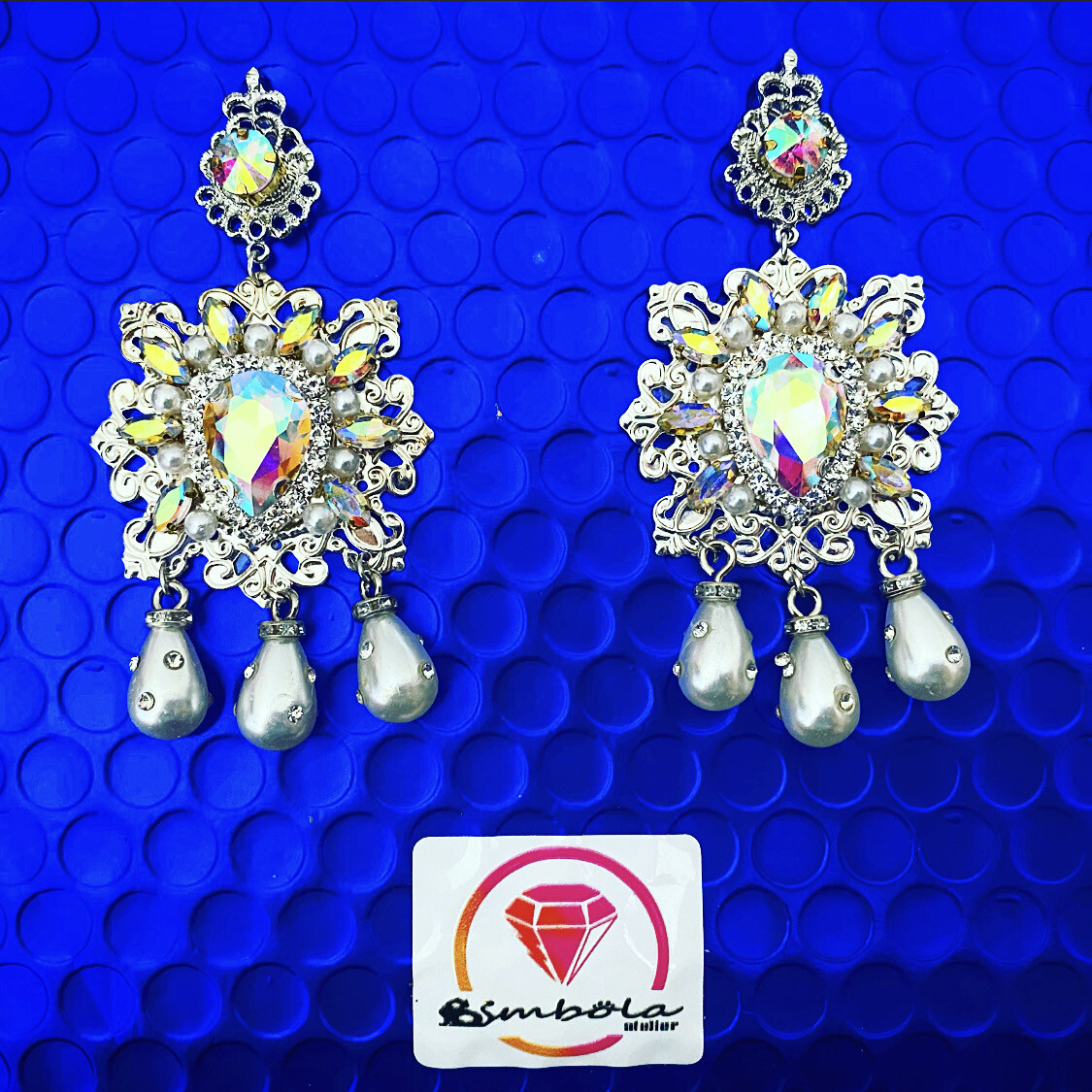 Pendientes gitana gipsy earrings pendientes etnicos pendientes strass perlas pendientes princesa 