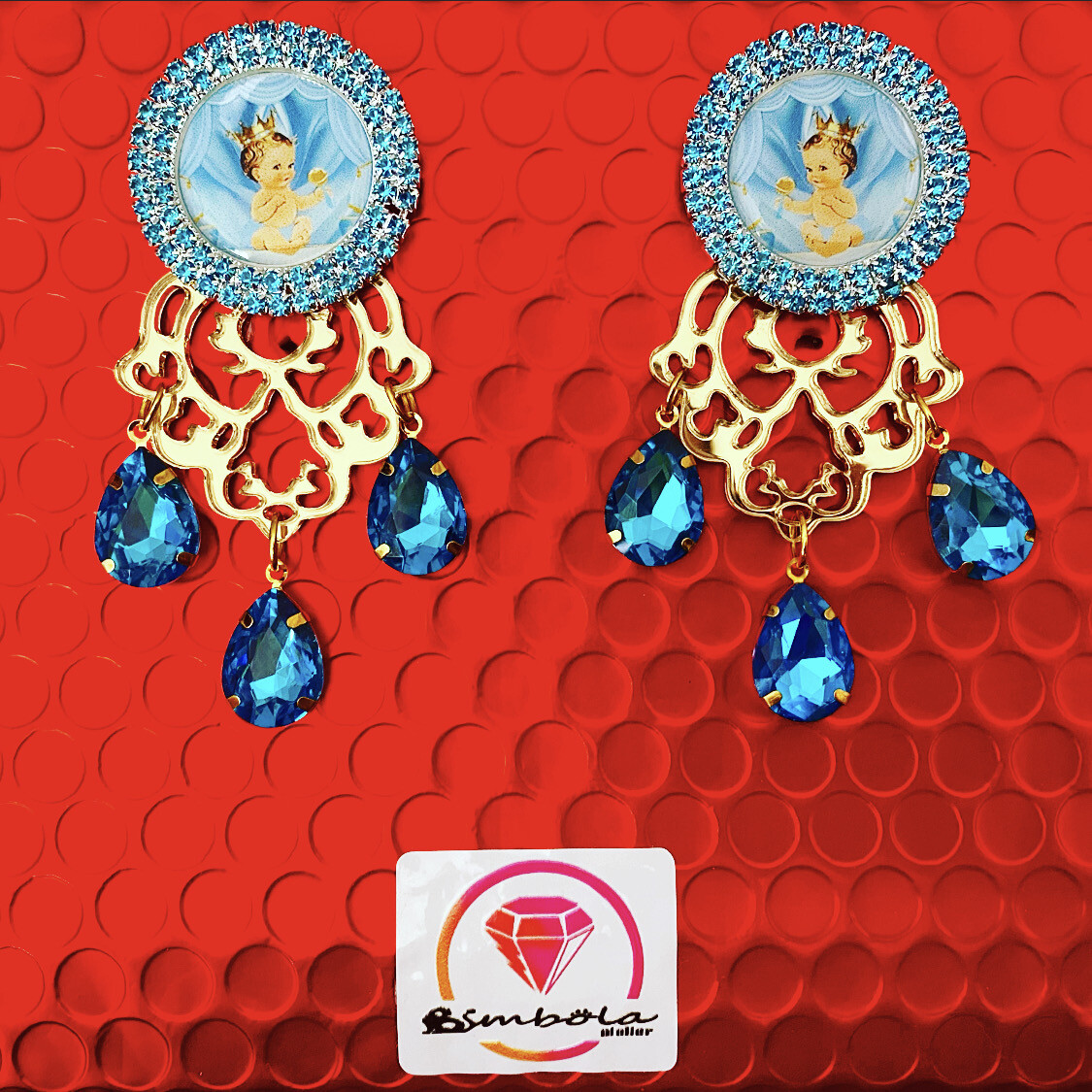 Pendientes Muñeco doll earrings pendientes bebe pendientes baby shower earrings 