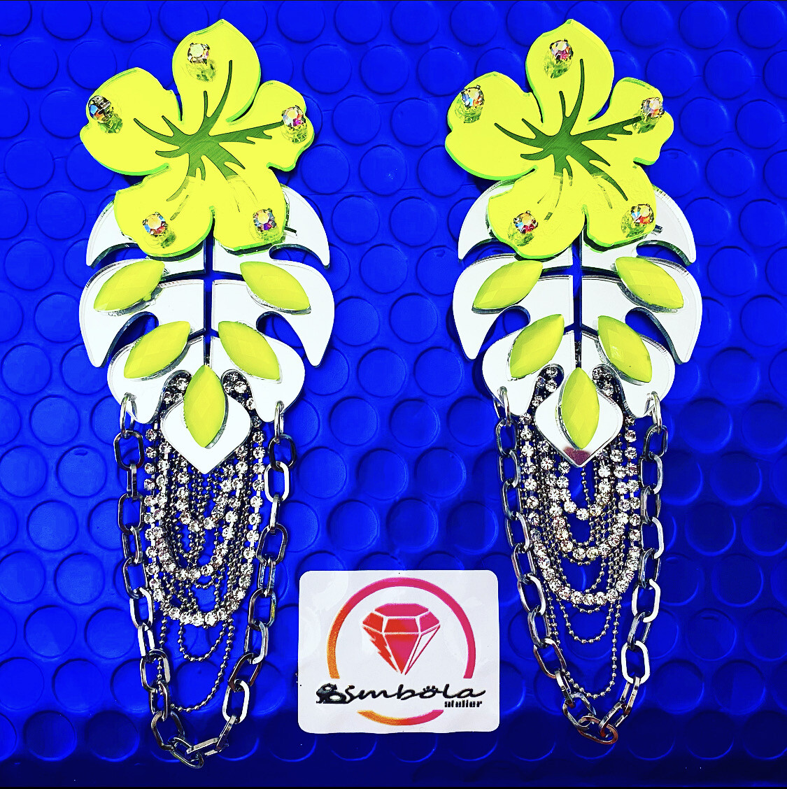 PENDIENTES PEDRERÍA PENDIENTES FLORES FLOWER EARRINGS PERLAS ROSAS METACRILATO 
