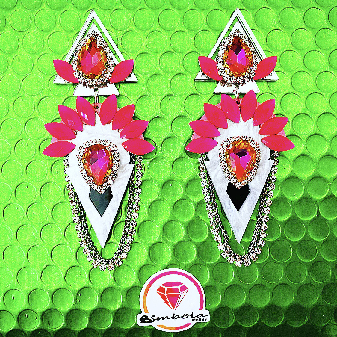 Pendientes gitana gipsy earrings pendientes etnicos pendientes strass perlas pendientes princesa