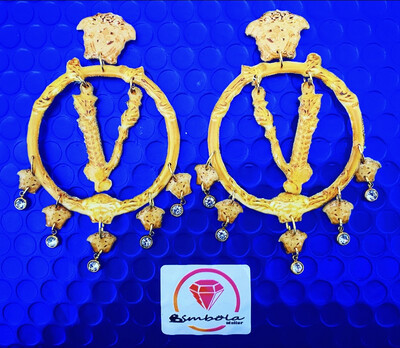 Pendientes gitana gipsy earrings pendientes etnicos pendientes strass perlas pendientes princesa