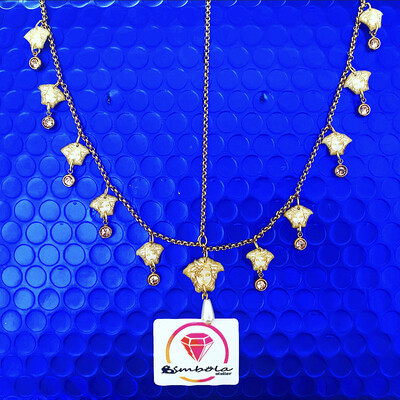 Tiara de cadena de acero Tiara cadena Fina Tiara mini charms 