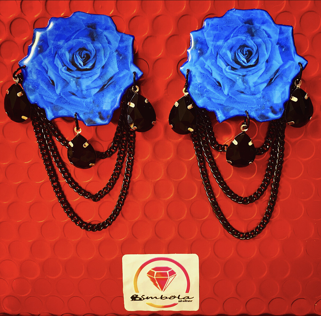 PENDIENTES PEDRERÍA PENDIENTES FLORES FLOWER EARRINGS PERLAS ROSAS Cadenas 