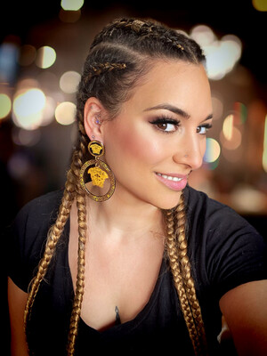 Pendientes gitana gipsy earrings pendientes etnicos pendientes strass perlas pendientes princesa