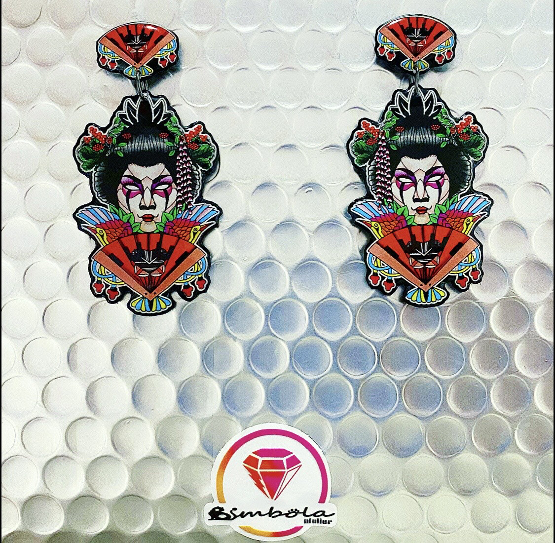 PENDIENTES GEISHA EARRINGS PENDIENTES TATTOO EARRINGS PENDIENTES JAPONESA PENDIENTES CHINA EXCLUSIVE DESIGN ENTE SHOP